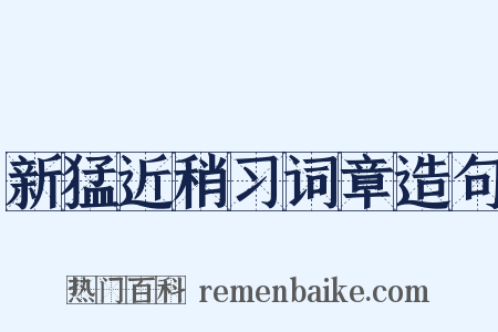 新猛近稍习词章造句是什么意思的图片